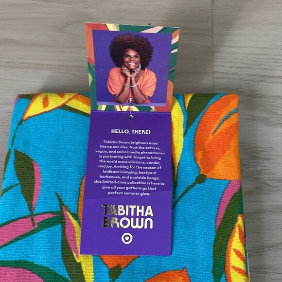 Target Tabitha Brown Vibrant Fruit and Blocked Striped Kitchen Hand towels - Picture 2 of 11